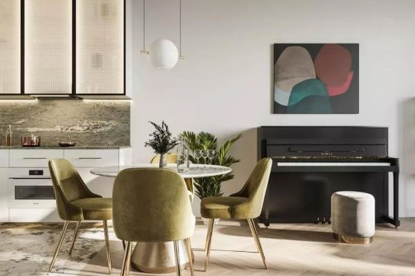 98㎡现代轻奢房屋装修，玄关多做柜子！