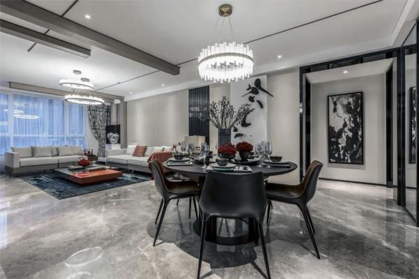 125㎡房子装修，稳重优雅的新中式！